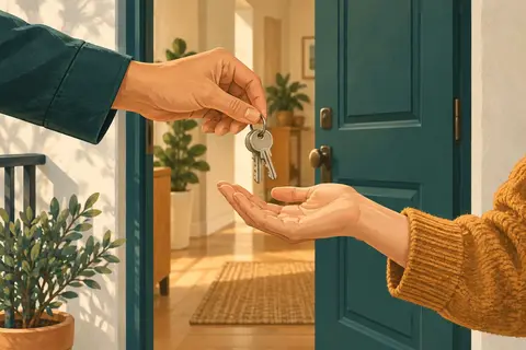 Decorative themed illustration for the Section 8 Housing Choice Voucher page