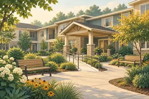 Decorative themed illustration for the Section 202 Supportive Housing for the Elderly page